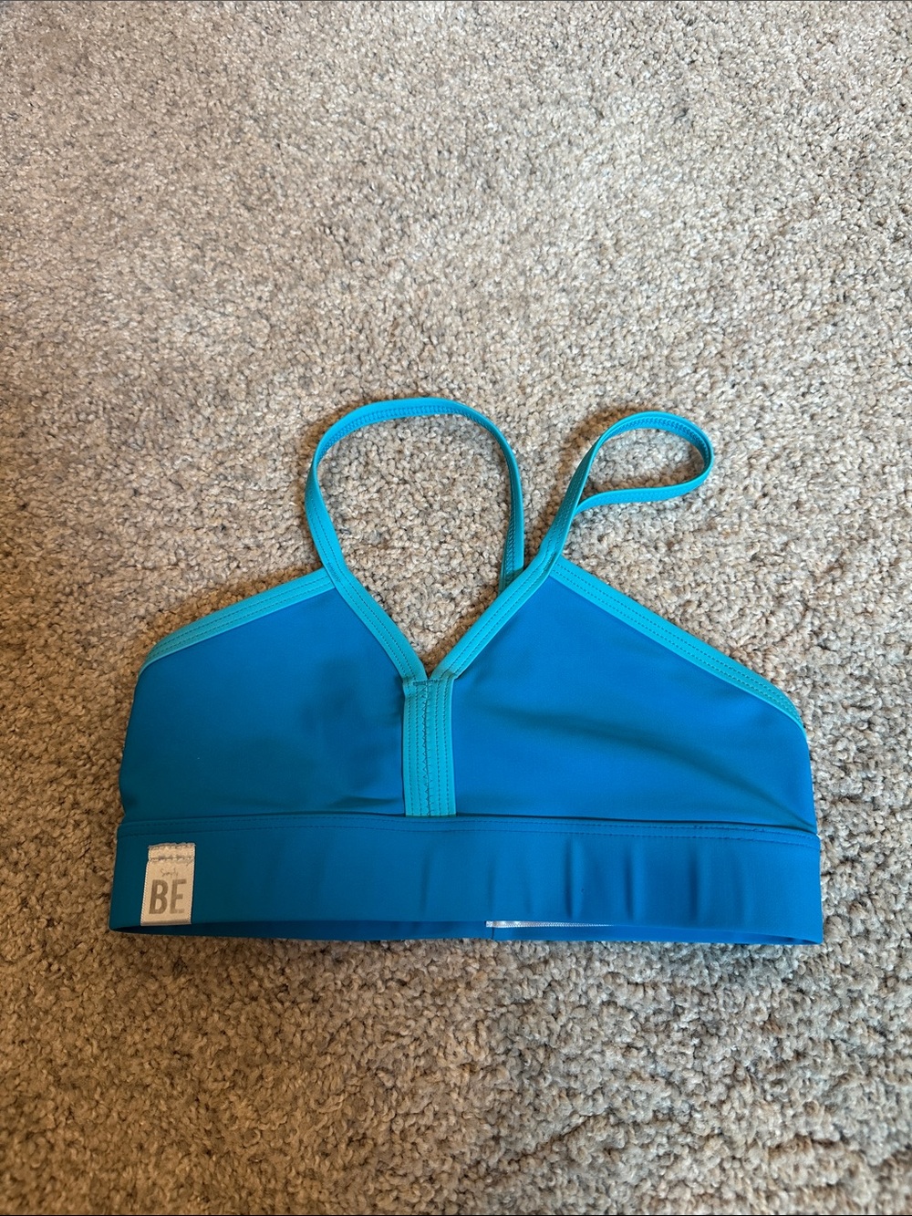 Simply BE Blue Strappy Dance Top